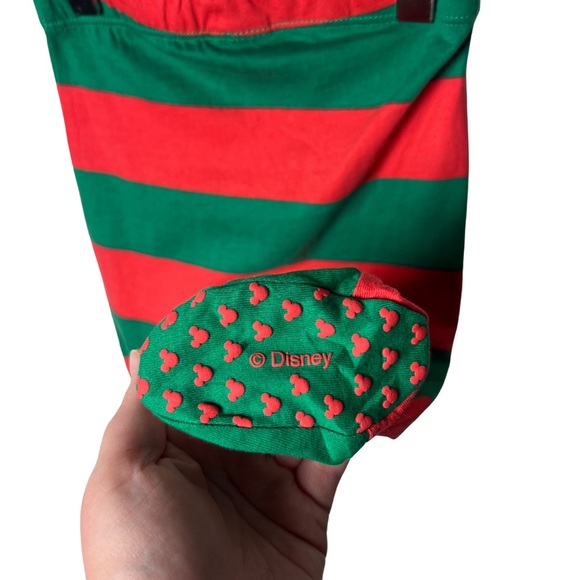 Disney Baby Christmas Matching Set Mickey Mouse Elf Hat, Pants, & Shirt 3-6M NWT - Picture 7 of 9